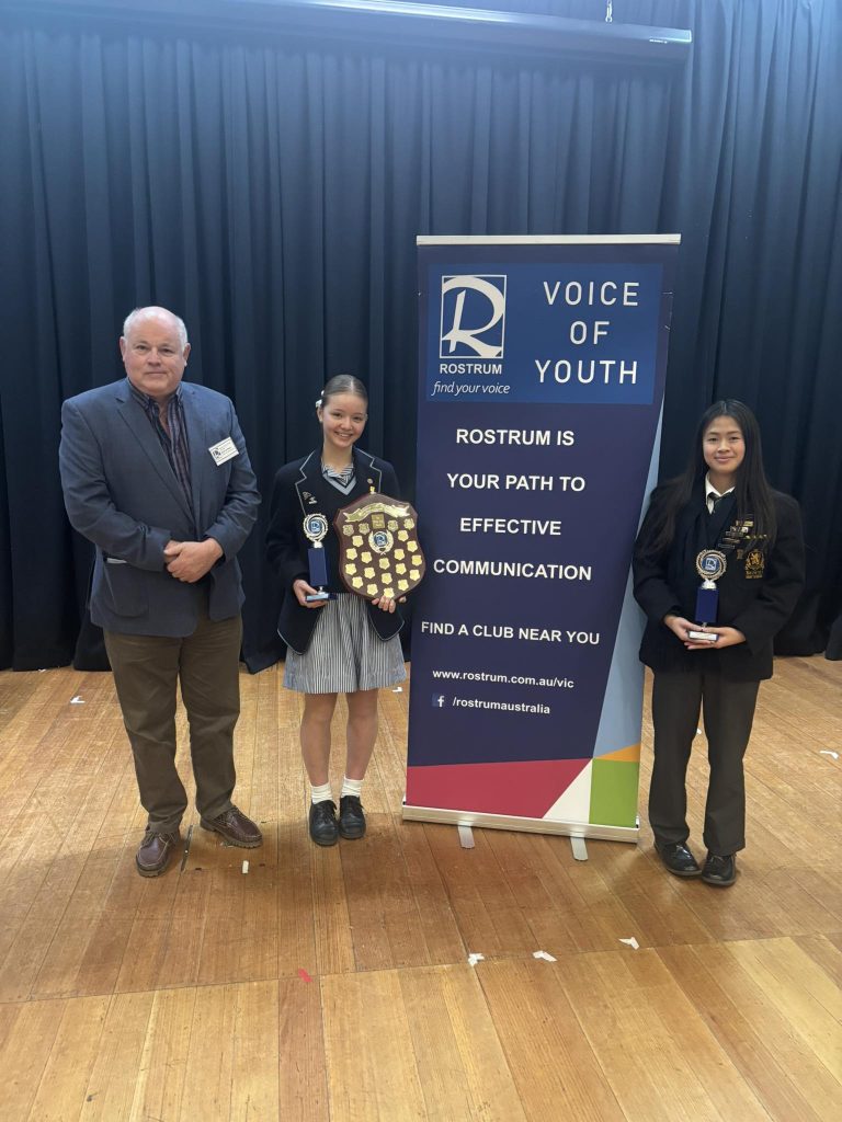 Mark Gribbin with junior Rostrum Rostrum Voice of Youthwinners 