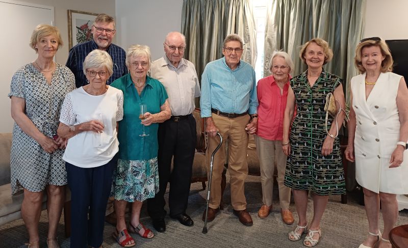 Patrick & Maureen Bourke with others celebrating Patrick's award.
