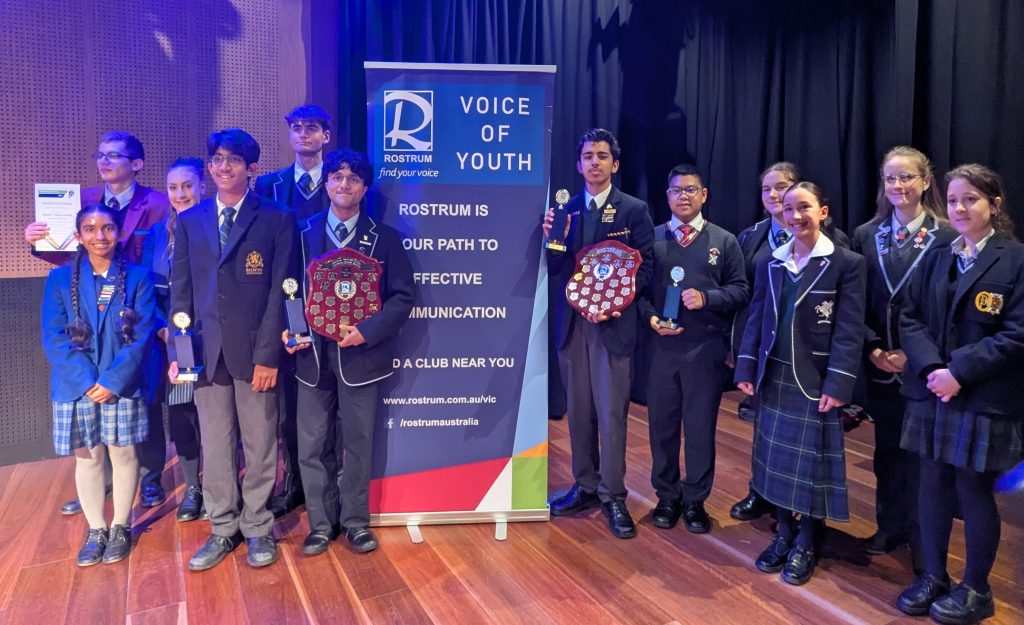 Victorian State finalists Rostrum Voice of Youth 2026 